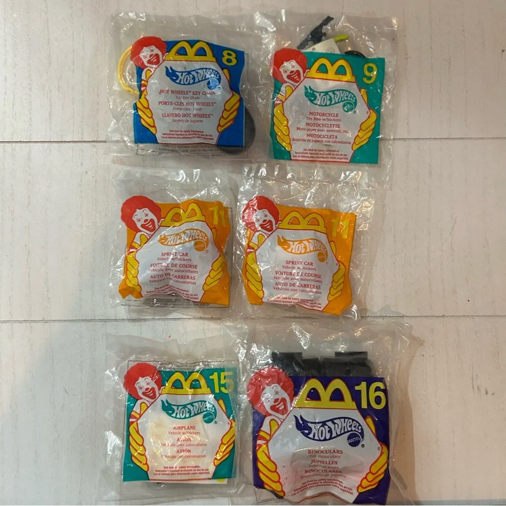Vintage 2000 McDonalds Hot Wheels New‎ Unopened Set of 6